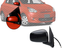 Front Power Mirror Manual Folding Non-Heated Primed Right Passenger Side Direct Replacement Compatible With 2014-2022 Mitsubishi Mirage / 2017-2022 G4 MI1321149 7632B280-PFM