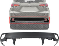 AUTOS PARTS PLUS Rear Bumper Lower Cover Textured Direct Replacement Compatible With 2014-2019 Toyota Highlander TO1115104 521690E070