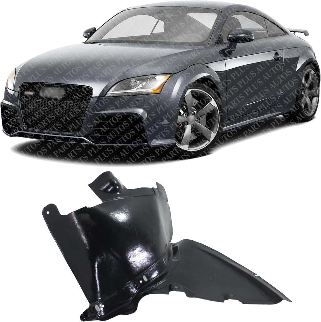 Front Section Fender Liner Left Driver Side Direct Replacement Compatible With 2008-2015 Audi TT AU1248114 8J0821191H