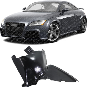 Front Section Fender Liner Left Driver Side Direct Replacement Compatible With 2008-2015 Audi TT AU1248114 8J0821191H