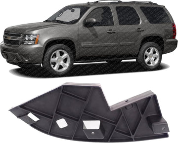 Front Bumper Outer Trim Plastic Left Driver Side Direct Replacement Compatible With 2007-2014 Chevrolet Suburban/Tahoe / 2007-2013 Avalanche GM1088171 21996230