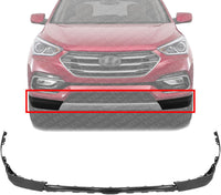 Front Lower Bumper Cover Textured Direct Replacement Compatible With 2017-2018 Hyundai Santa HY1015108 865124Z500