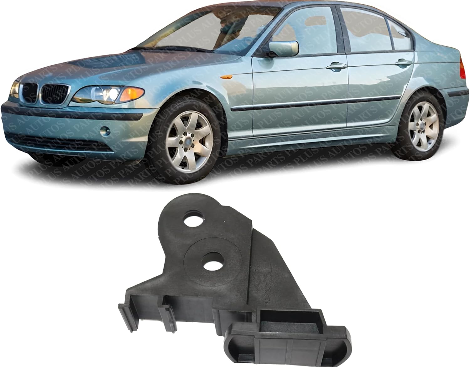 Front Bumper Support Guide Bracket Left Driver Side Direct Replacement Compatible With 2002-2005 BMW 3-Series BM1066106 51117895415