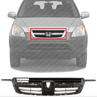 Front Grille Textured Gray Shell And Insert Direct Replacement Compatible With 2002-2004 Honda CR-V HO1200159 71121S9A003