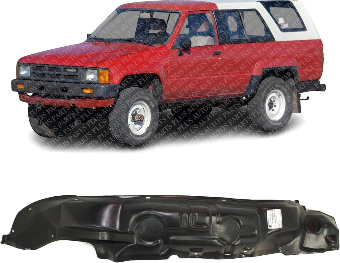 Front Fender Liner Left Driver Side Direct Replacement Compatible With 1984-1989 Toyota 4Runner / 1984-1988 Pickup TO1248156 5387689104