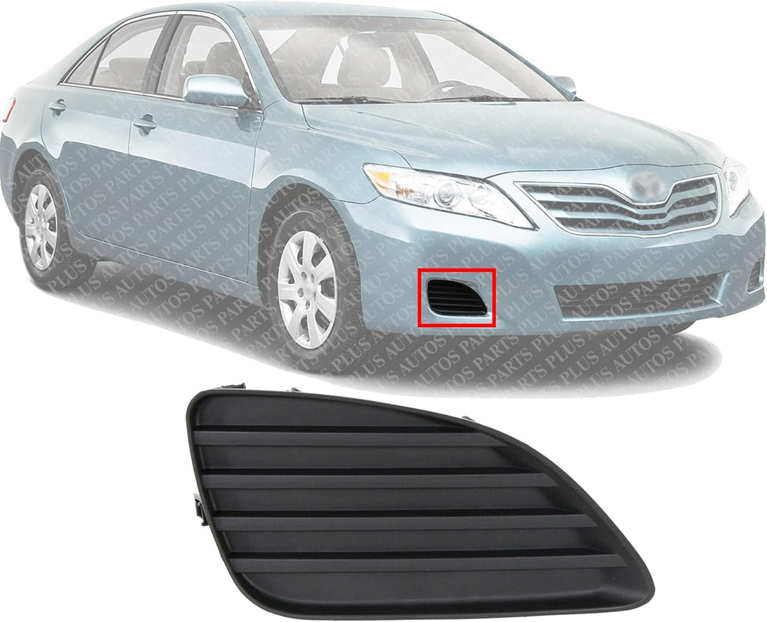 Front Fog Light Cover Right Passenger Side Direct Replacement Compatible With 2010-2011 Toyota Camry TO1039130 5212706140