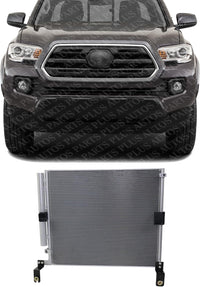 Front AC Condenser Aluminum Core Direct Replacement Compatible With 2016-2023 Toyota Tacoma TO3030329 8845004012 8845004011