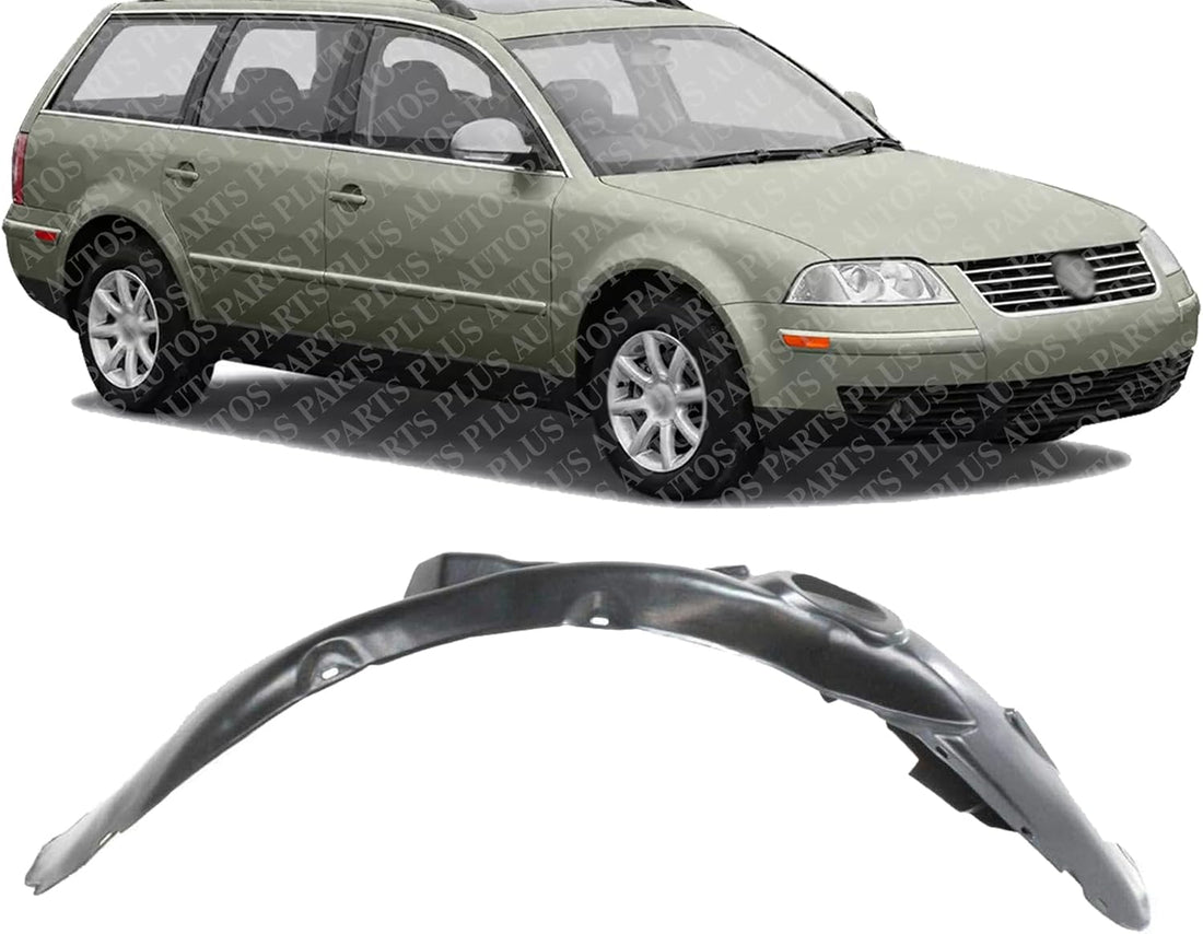 Front Fender Liner Right Passenger Side Direct Replacement Compatible With 2001-2005 Volkswagen Passat VW1251105 3B0809958A01C