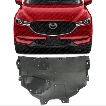 Front Rear Engine Splash Shield Assembly Under Cover Without Insulation Foam Direct Replacement Compatible with 2013-2023 Mazda CX-5/2016-2021 CX-9 MA1228118 TK4856110