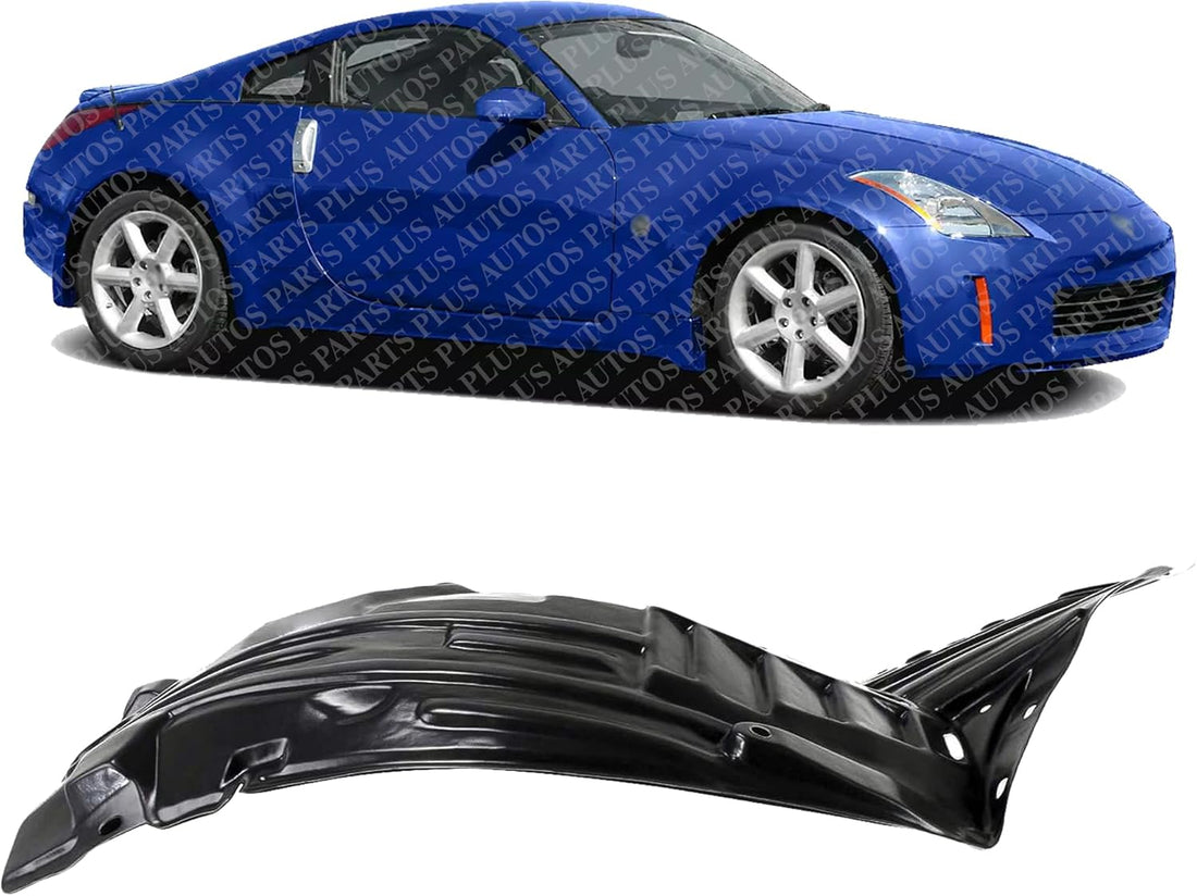 Front Section Fender Liner Right Passenger Side Direct Replacement Compatible With 2003-2005 Nissan 350Z NI1251130 63844CD000