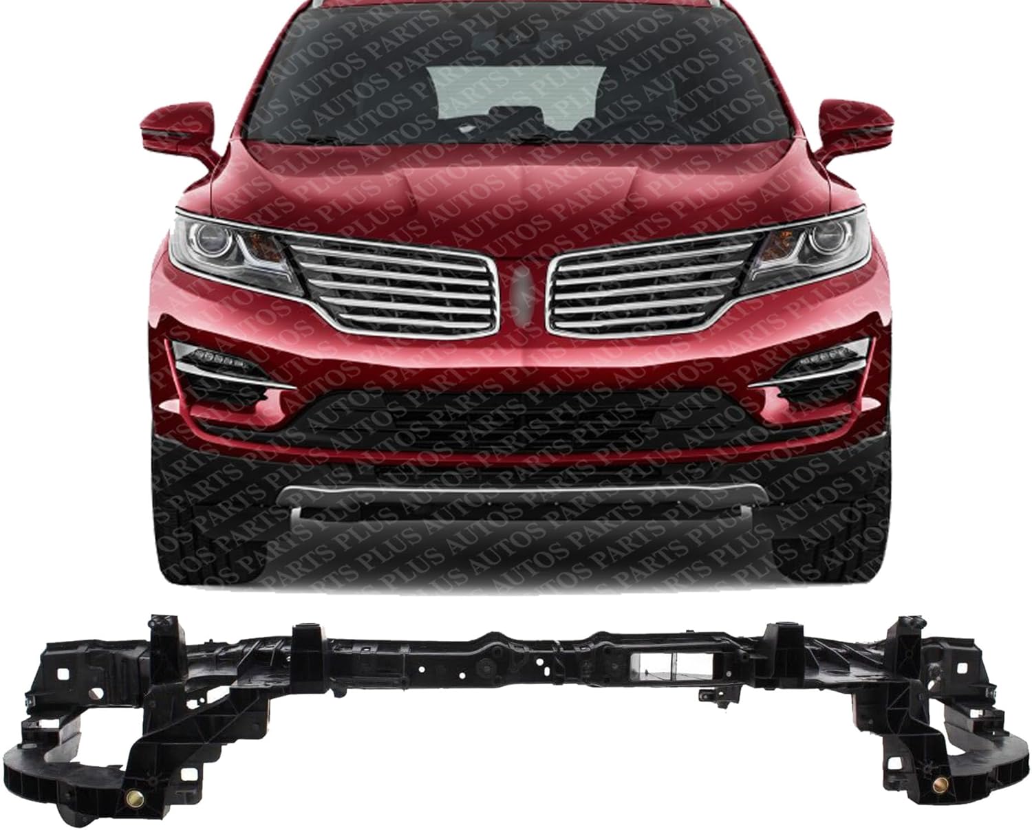 Front Upper Radiator Support Reinforcement Plastic With Steel Direct Replacement Compatible With 2015-2019 Lincoln MKC FO1225248 EJ7Z8A284D