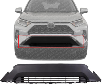 Front Bumper Grille Textured Plastic Direct Replacement Compatible With 2019-2021 Toyota RAV4 TO1036209 5311342110
