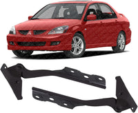 Set of 2 Front Hood Hinge Steel Left Driver & Right Passenger Side Direct Replacement Compatible with 2004-2007 Mitsubishi Lancer MI1236110 MI1236109 MN126934 MN126933