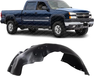 AUTOS PARTS PLUS Front Fender Liner Right Passenger Side Direct Replacement Compatible with 2001-2006 Chevrolet Silverado/GMC Sierra 2500HD / 2001-2006 3500 GM1249165 15268589