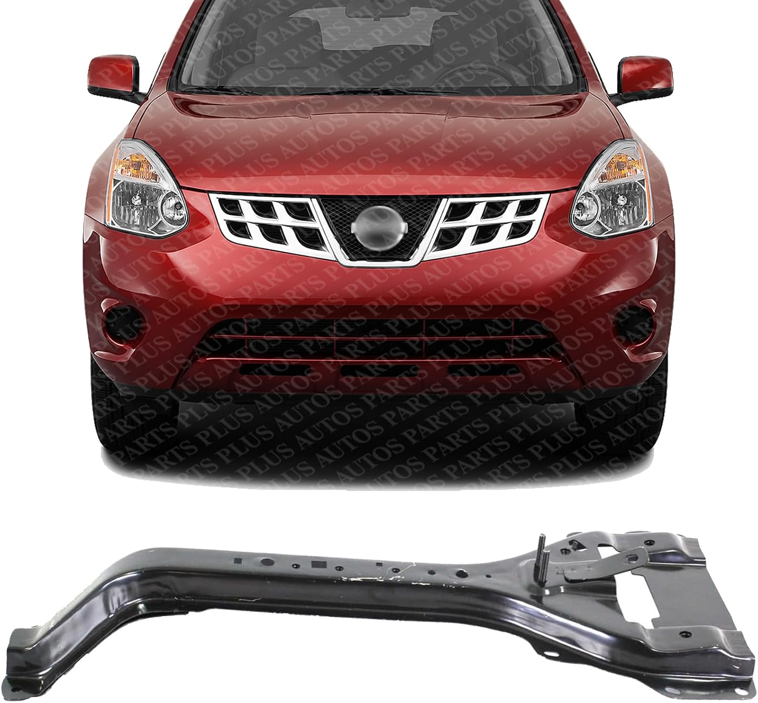 Front Radiator Center Support Hood Latch Stay Steel Direct Replacement Compatible With 2008-2013 Nissan Rogue / 2014-2015 Select NI1233101