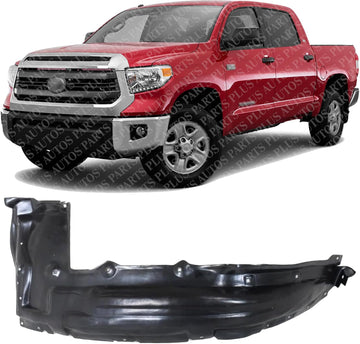 Front Fender Liner Rear Section Left Driver Side Direct Replacement Compatible With 2014-2021 Toyota Tundra TO1248191 538080C030
