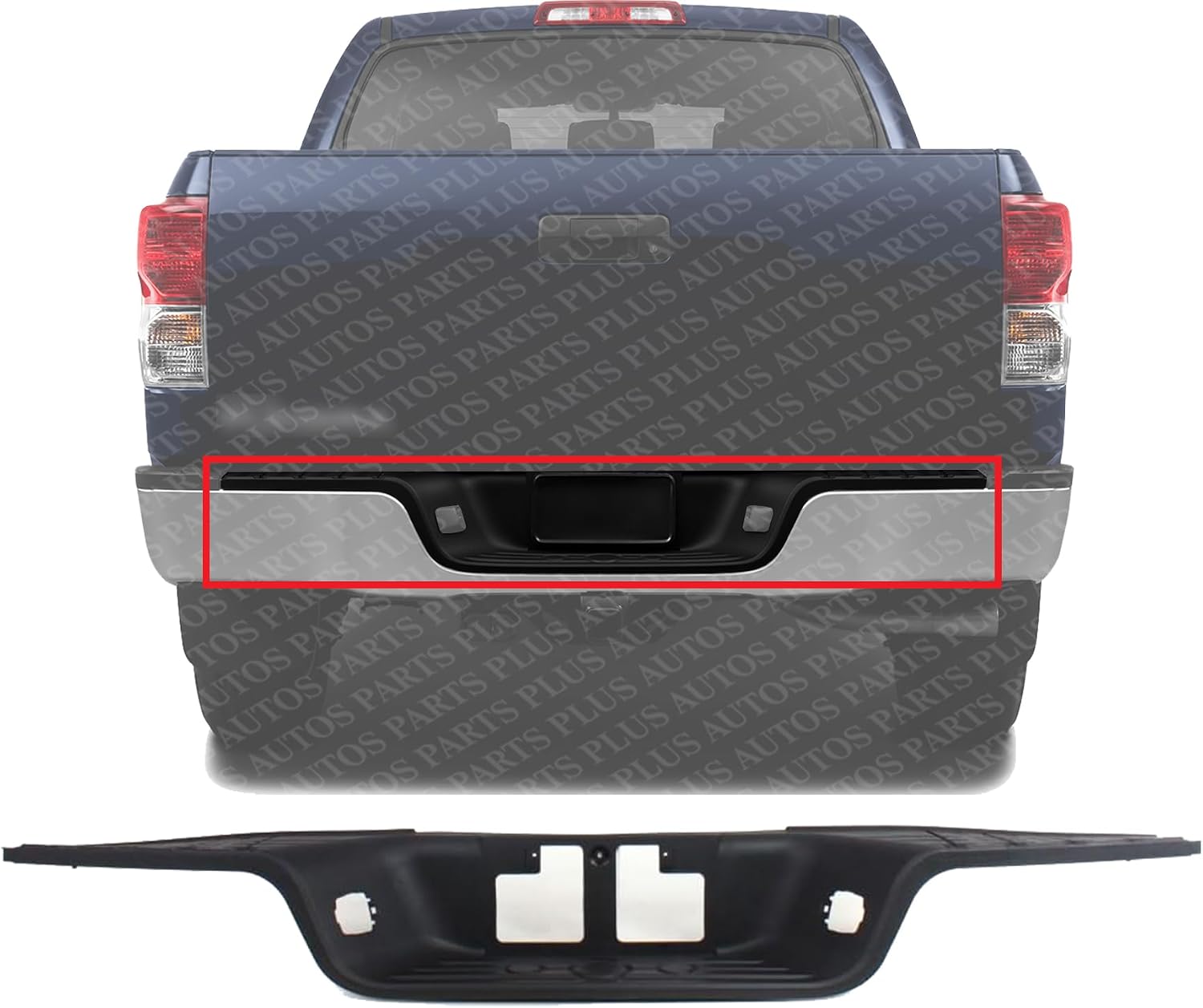 Rear Bumper Step Pad Plastic Direct Replacement Compatible With 2007-2013 Toyota Tundra TO1191101 520570C030