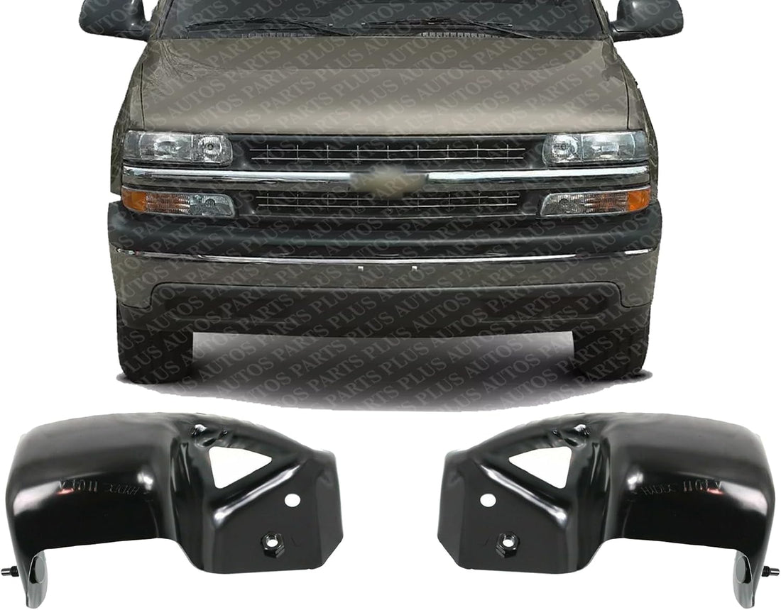 Set of 2 Front Bumper Outer Brace Bracket Left Driver & Right Passenger Side Direct Replacement Compatible With 1999-2002 Chevrolet Silverado / 2000-2006 Tahoe GM1067171 GM1066171