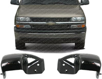 Set of 2 Front Bumper Outer Brace Bracket Left Driver & Right Passenger Side Direct Replacement Compatible With 1999-2002 Chevrolet Silverado / 2000-2006 Tahoe GM1067171 GM1066171