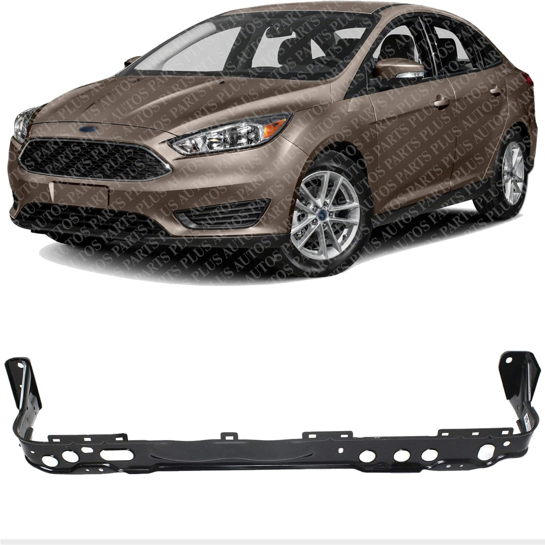 Front Radiator Support Core Lower Steel Direct Replacement Compatible With 2012-2018 Ford Focus FO1225220 8V6Z16138B