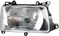Front Head Lights Assembly + Corner + Signal Lamps Plastic Left Driver & Right Passenger Side Direct Replacement Compatible With 1993-1998 Toyota T100 TO2530118 TO2531118