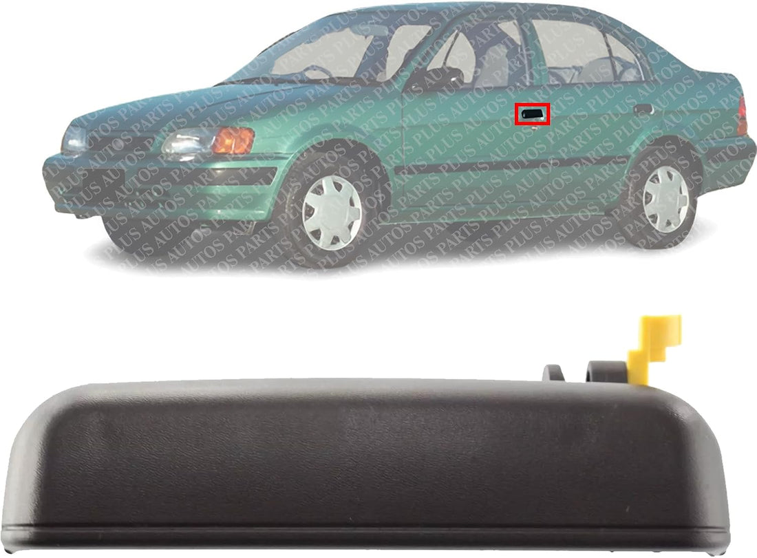 Front Exterior Door Handle Textured Left Driver Side Direct Replacement Compatible with 1995-1999 Toyota Tercel TO1310103 6922016120