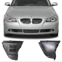 Front Engine Splash Shield Under Cover Right Passenger & Left Driver Side Direct Replacement Compatible with BMW 5-Series 2004-2007 BM1228125 BM1228126 51717033754 51717033753