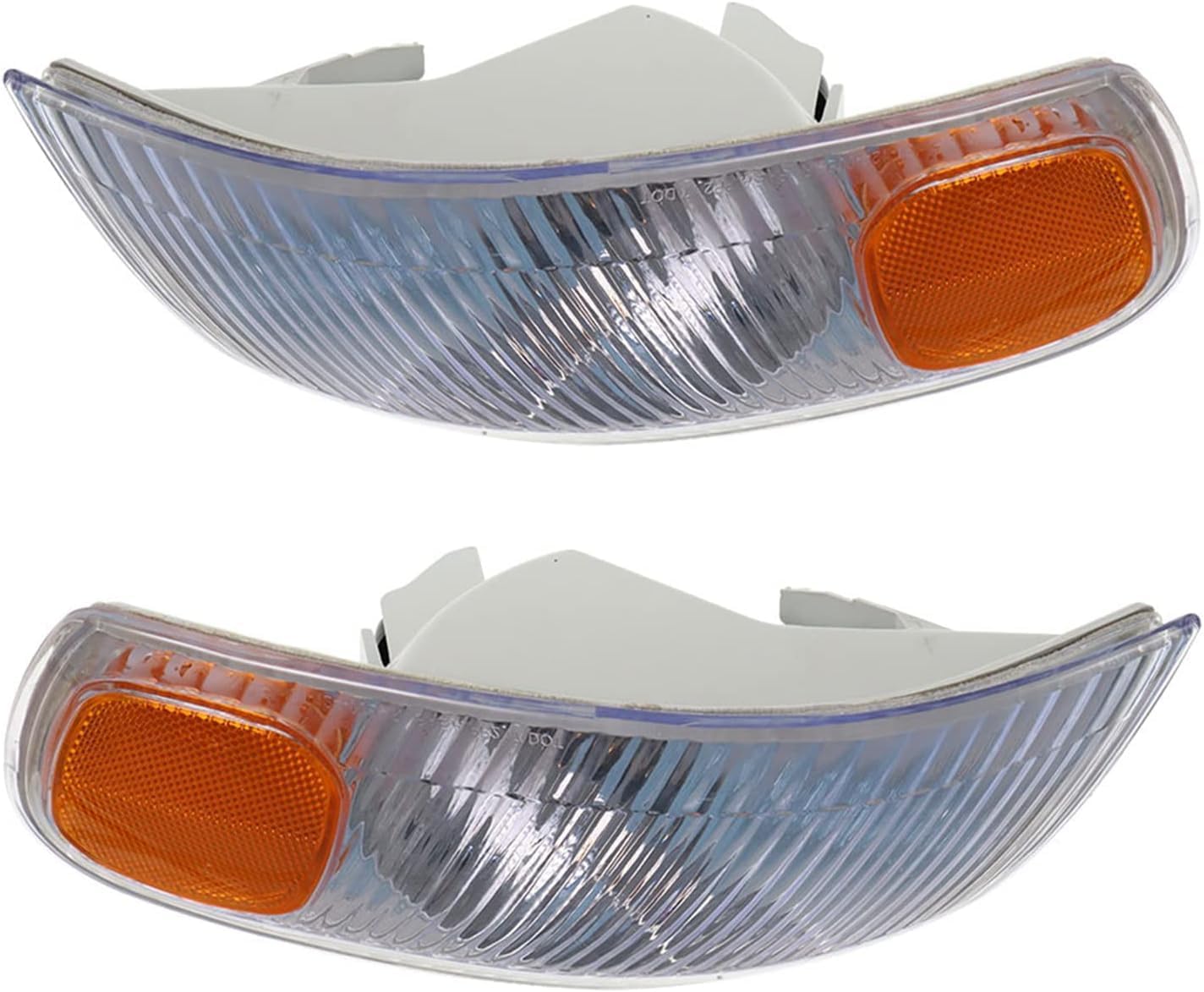 Set Of 2 Front Corner Signal Light Assembly Right Passenger & Left Driver Side Direct Replacement Compatible With 1998-2000 Toyota Corolla TO2521150 TO2520150 8151002040 8152002040