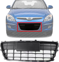Front Bumper Lower Grille Primed Direct Replacement Compatible With 2009-2012 Hyundai Elantra HY1036112 865612L300