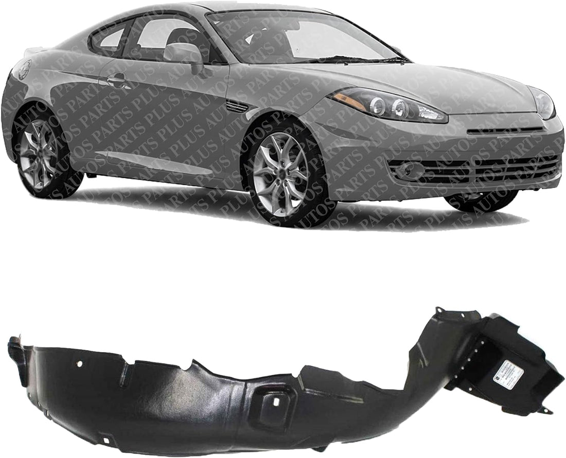 Front Fender Liner Right Passenger Side Direct Replacement Compatible With 2007-2008 Hyundai Tiburon HY1249116 868122C700