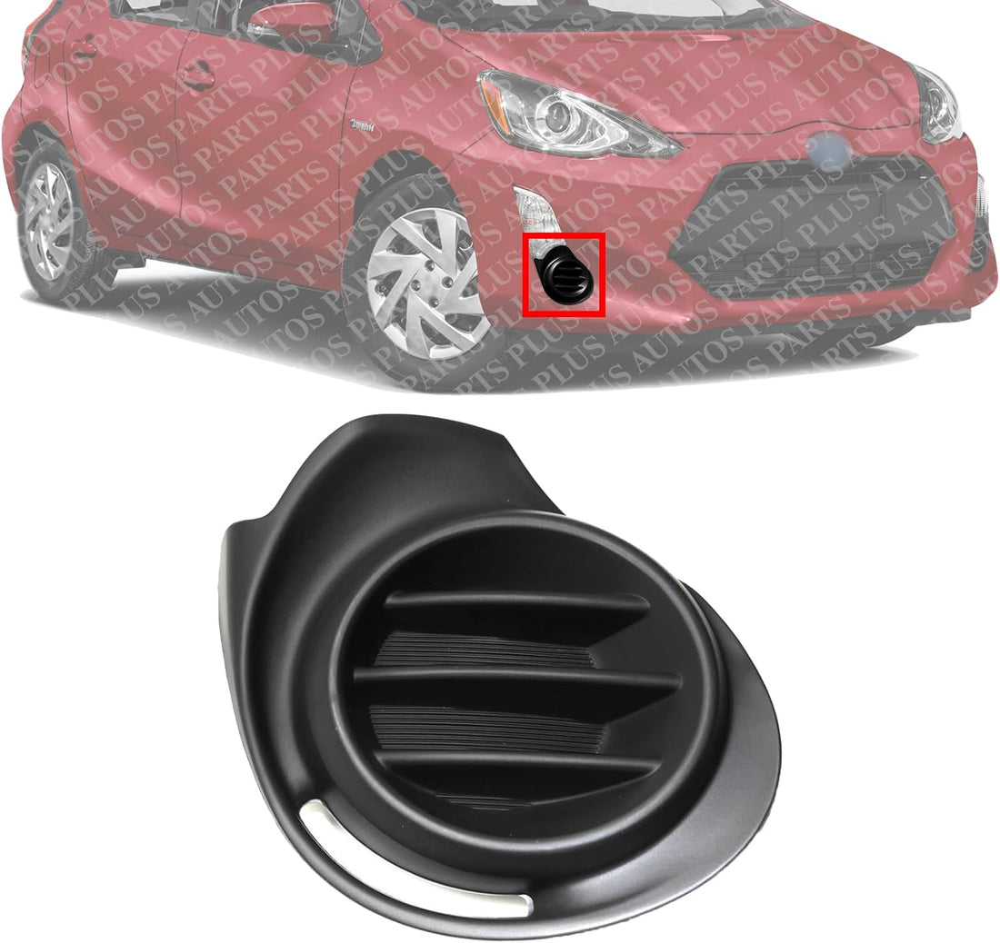 Front Fog Light Cover Textured Right Passenger Side Direct Replacement Compatible With 2015 Toyota Prius TO1039184 8148152610