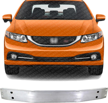 Front Bumper Reinforcement Aluminum Direct Replacement Compatible With 2013-2015 Honda Civic HO1006189 71131TR3A00