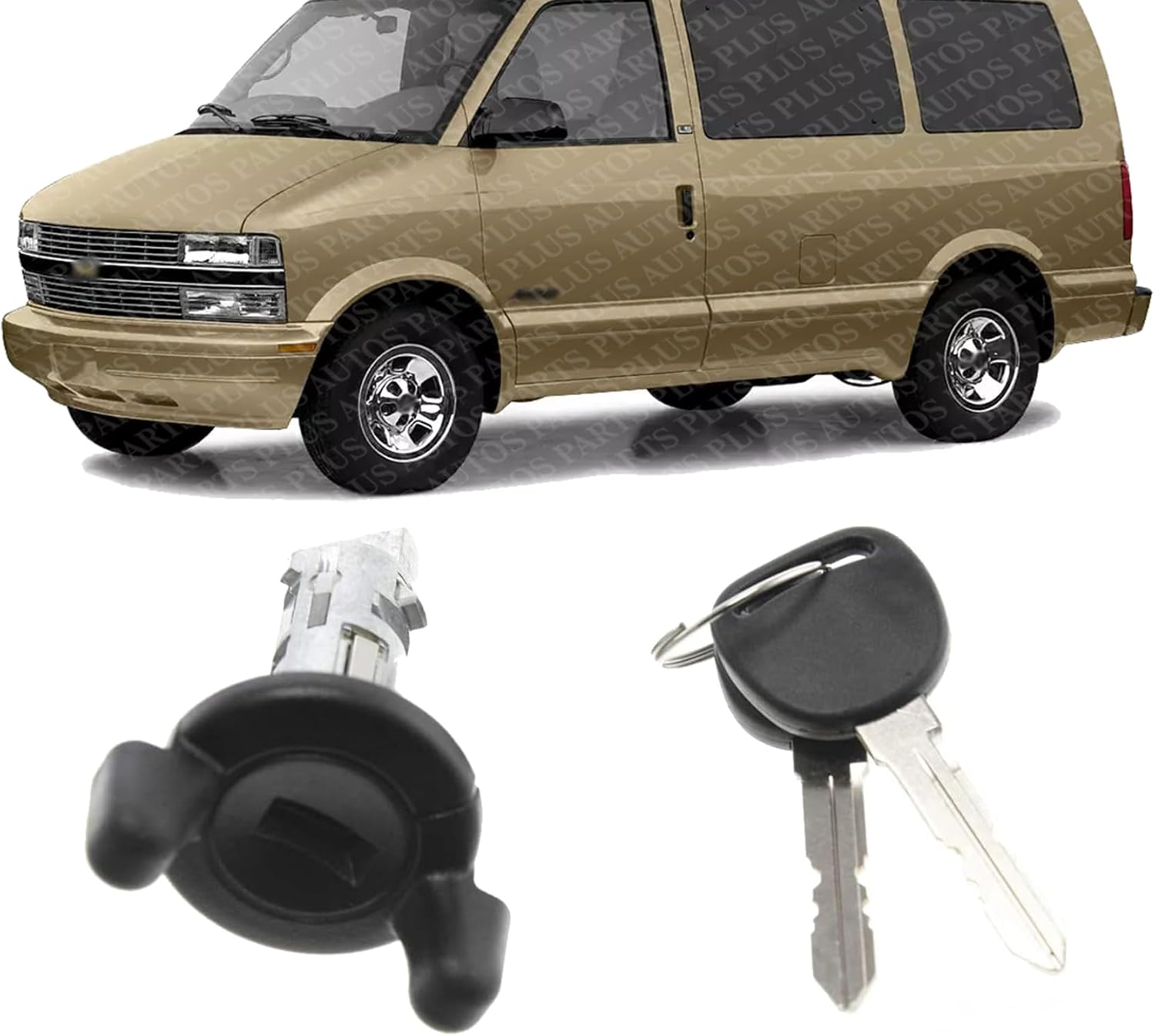 Ignition Lock Cylinder with Keys Steering Column Mounting Location Direct Replacement For GMC Savana 1500 2500HD 3500 1999-2007 / Chevrolet Astro 1998-2005 REPC503904