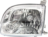 AUTOS PARTS PLUS Front Headlights + Signal Lamps Assembly Right Passenger & Left Driver Side Direct Replacement Compatible With 2005-2006 Toyota Tundra TO2503166 TO2502166 TO2530148 TO2531148