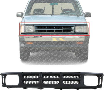 Front Grille Primed Shell And Insert Plastic Direct Replacement Compatible With 1990-1993 Mazda Pickup MA1200127 UE5750710