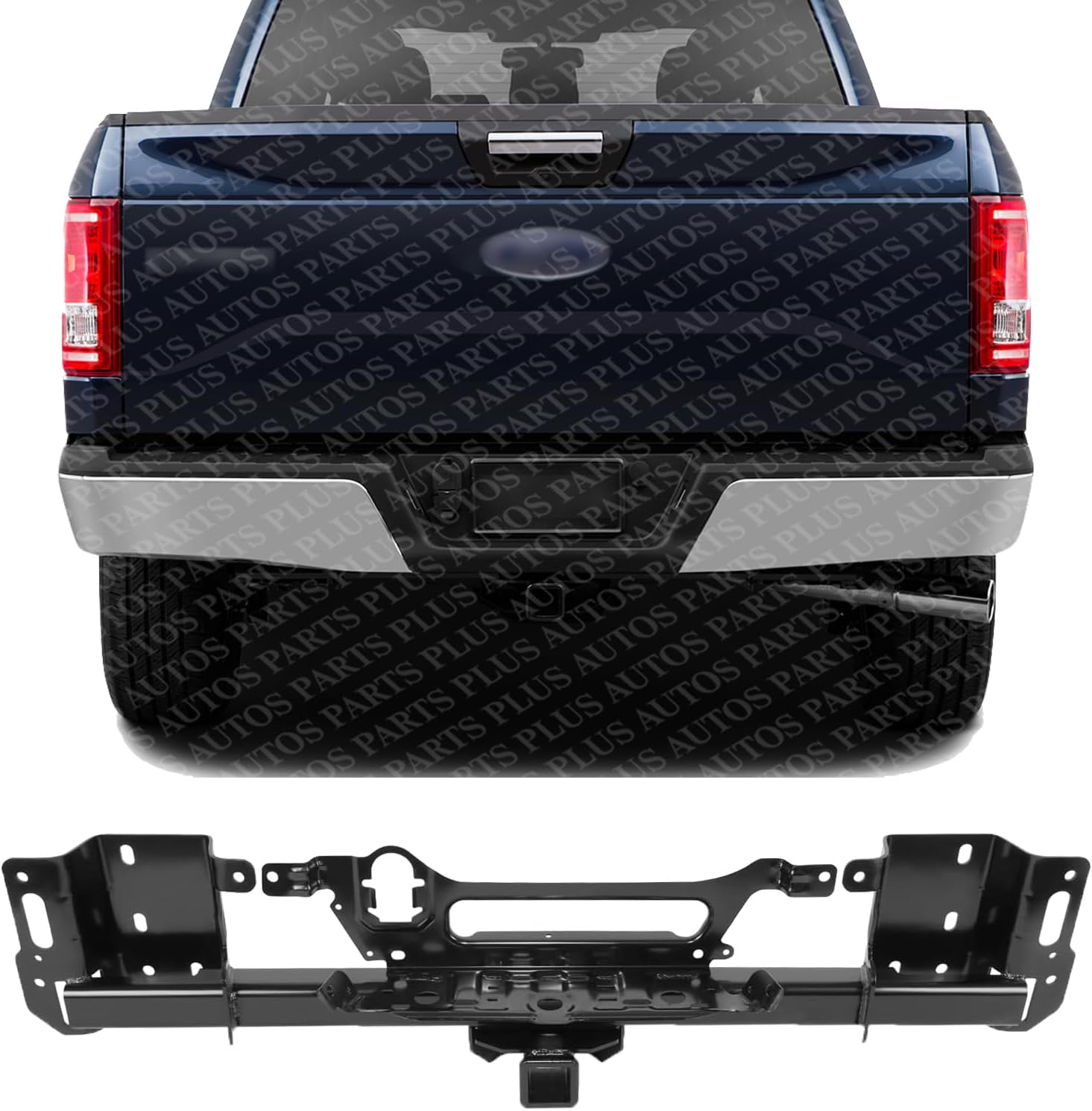 Rear Bumper Reinforcement Steel Direct Replacement Compatible With 2015-2023 Ford F-150 FO1106375 ML3Z19D520A ML3Z19D520C