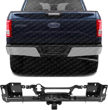 Rear Bumper Reinforcement Steel Direct Replacement Compatible With 2015-2023 Ford F-150 FO1106375 ML3Z19D520A ML3Z19D520C