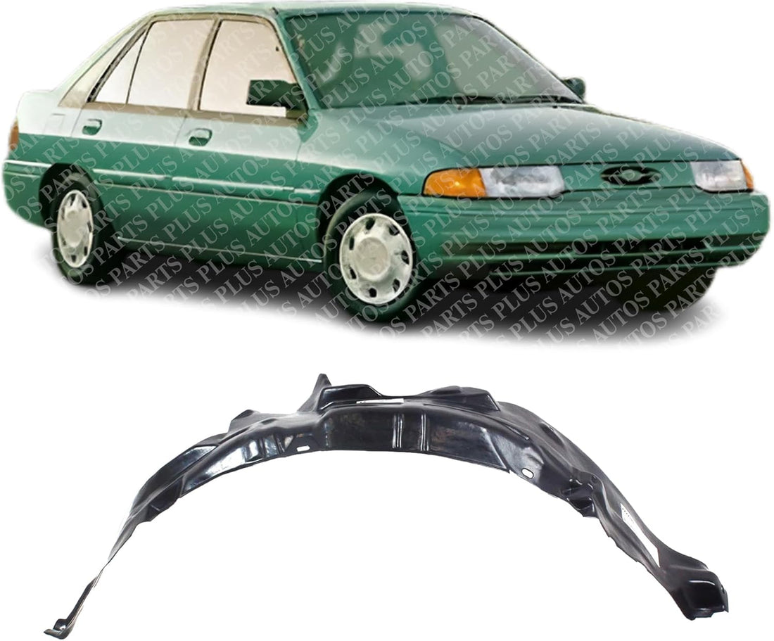 Front Fender Liner Right Passenger Side Direct Replacement Compatible with 1991-1996 Ford Escort/Mercury Tracer FO1249136 F3CZ16102A