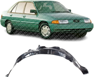 Front Fender Liner Right Passenger Side Direct Replacement Compatible with 1991-1996 Ford Escort/Mercury Tracer FO1249136 F3CZ16102A