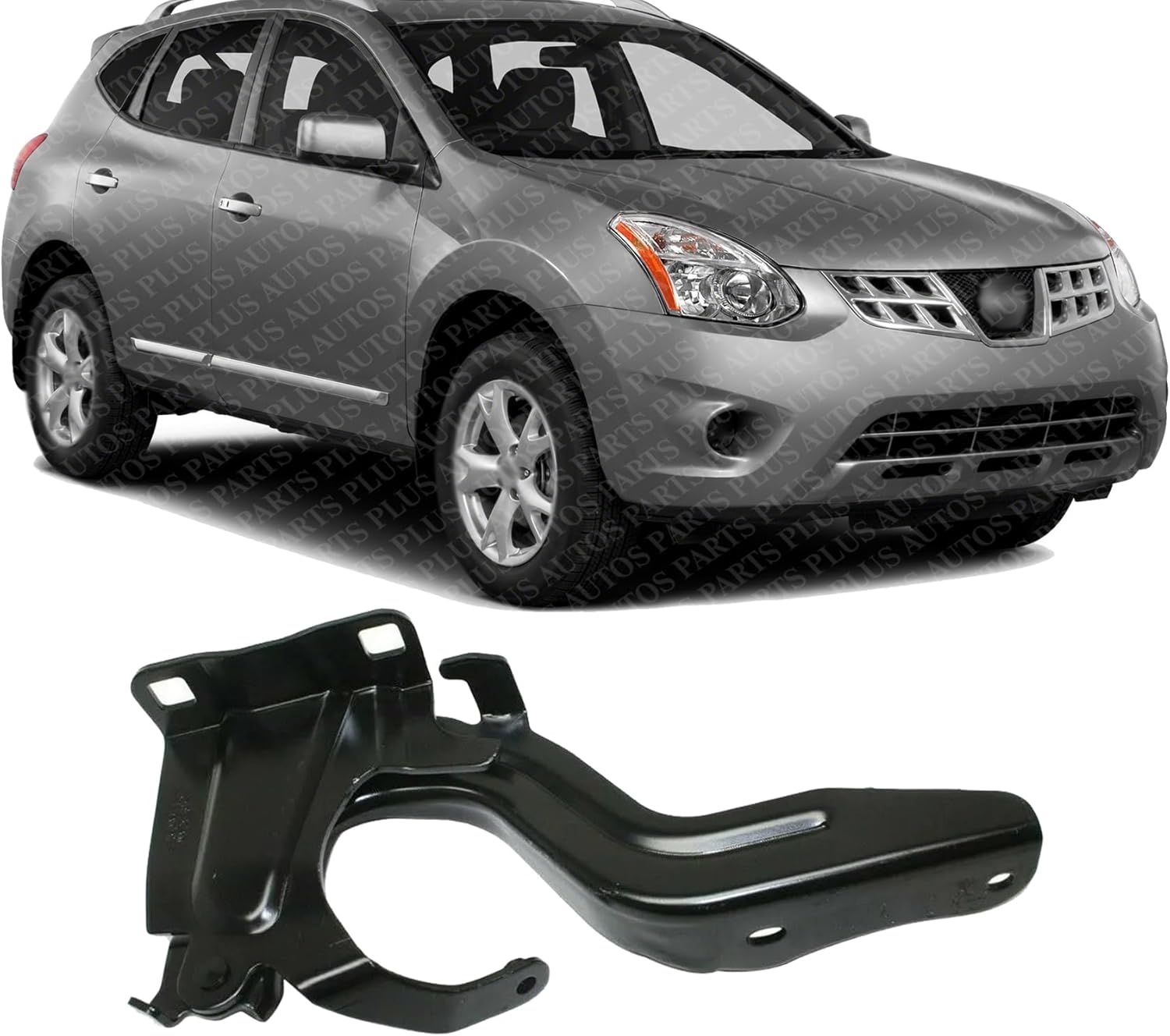 Front Hood Hinge Steel Right Passenger Side Direct Replacement Compatible With 2014-2020 Nissan Rogue NI1236149 654004BA0A