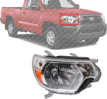 AUTOS PARTS PLUS Front Head Light Assembly Right Passenger Side Direct Replacement Compatible With 2012-2015 Toyota Tacoma TO2503213 8111004181