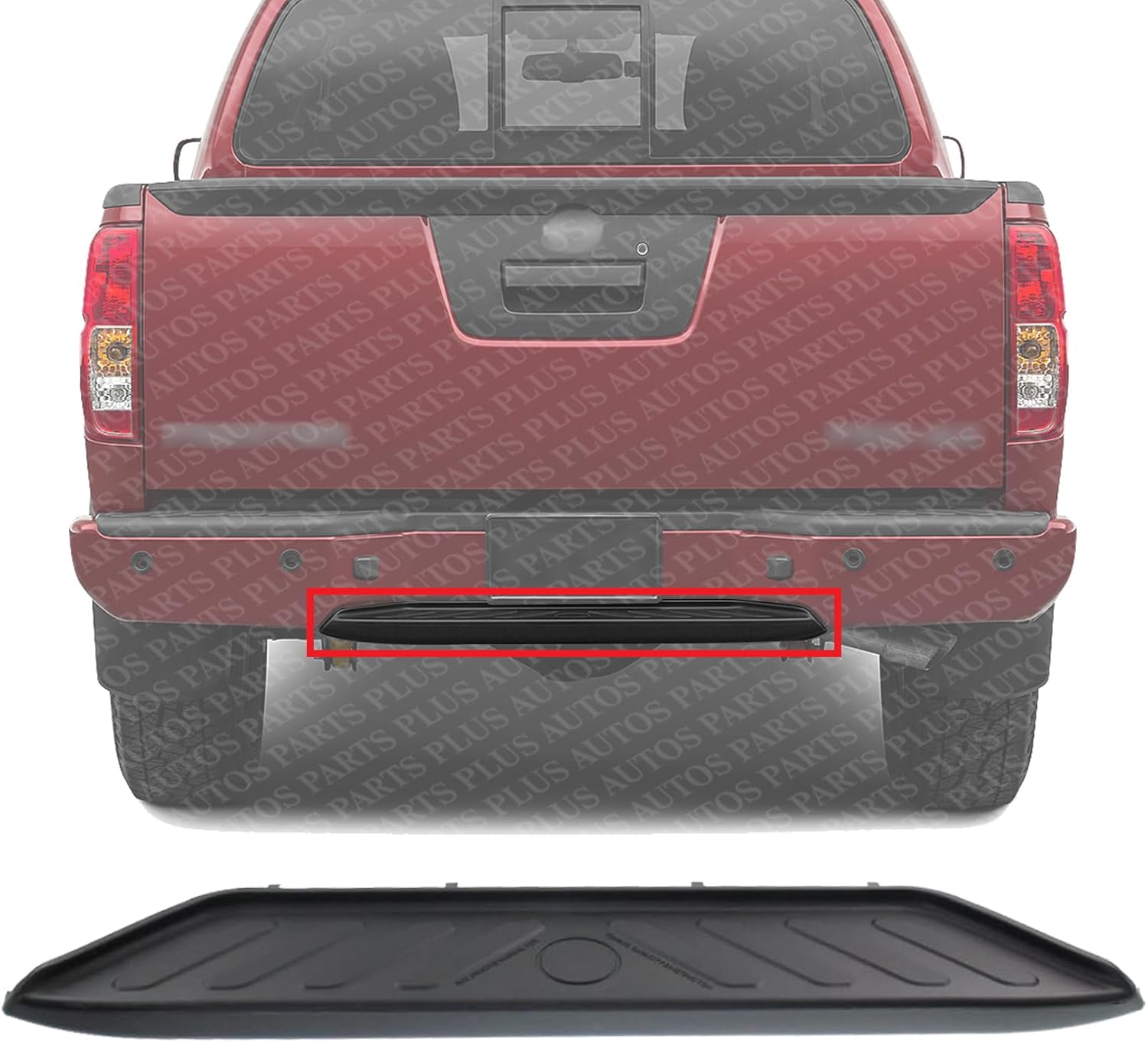 AUTOS PARTS PLUS Rear Bumper Lower Step Pad Molding Plastic Direct Replacement Compatible With 2005-2021 Nissan Frontier NI1191101 85065EA600