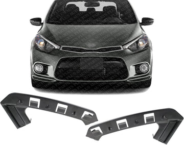 Set Of 2 Front Bumper Upper Bracket Steel Left Driver & Right Passenger Side Direct Replacement Compatible With 2014-2016 Kia Forte/Koup / Forte5 KI1043108 KI1042108 86518A7000