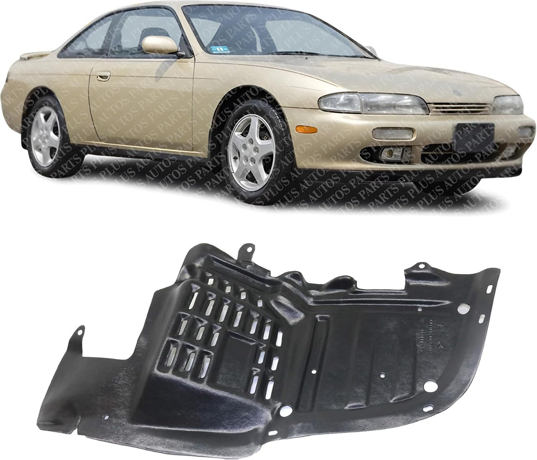 Front Section Fender Liner Right Passenger Side Direct Replacement Compatible With 1995-1996 Nissan 240SX NI1251122 6384465F00