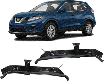 Set Of 2 Front Radiator Upper Support Tie Bar Steel Right Passenger & Left Driver Side Direct Replacement Compatible With 2014-2020 Nissan Rogue NI1225223 NI1225222 625134CB0A