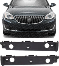 Set of 2 Front Bumper Bracket Plastic Left Driver & Right Passenger Side Direct Replacement Compatible with 2012-2017 Buick Verano GM1033115 GM1032115 22874514 22874515