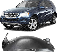 Front Section Fender Liner Left Driver Side Direct Replacement Compatible With 2006-2011 Mercedes Benz ML-Class MB1248125 1648802705