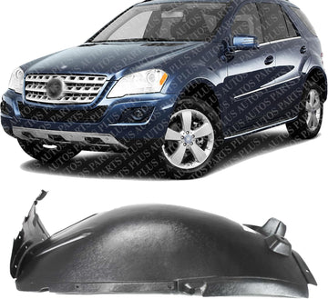 Front Section Fender Liner Left Driver Side Direct Replacement Compatible With 2006-2011 Mercedes Benz ML-Class MB1248125 1648802705