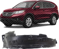 Front Fender Liner Left Driver Side Direct Replacement Compatible With 2012-2016 Honda CR-V HO1248155 74150T0AA00