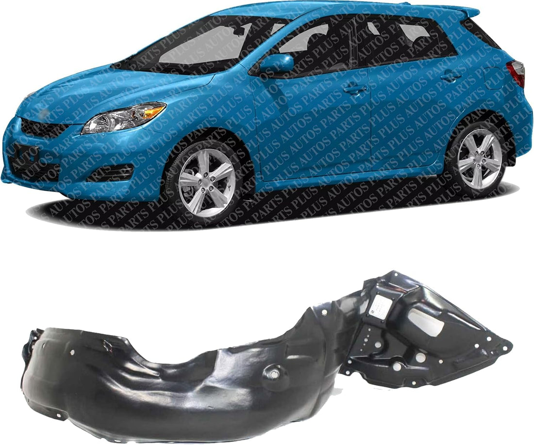 Front Fender Liner Left Driver Side Direct Replacement Compatible With 2009-2014 Toyota Matrix TO1248155 5387602250